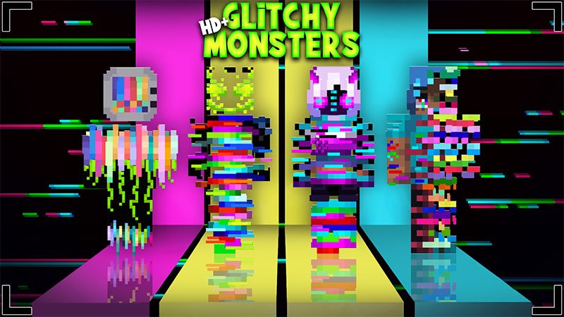 HD+ Glitchy Monsters on the Minecraft Marketplace by Glowfischdesigns