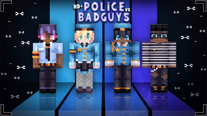 HD+ Police Vs Bad Guys on the Minecraft Marketplace by Glowfischdesigns