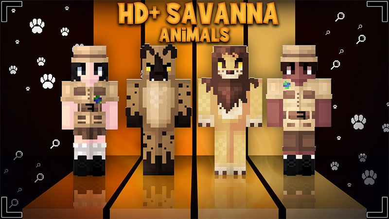 HD+ Savanna Animals on the Minecraft Marketplace by Glowfischdesigns