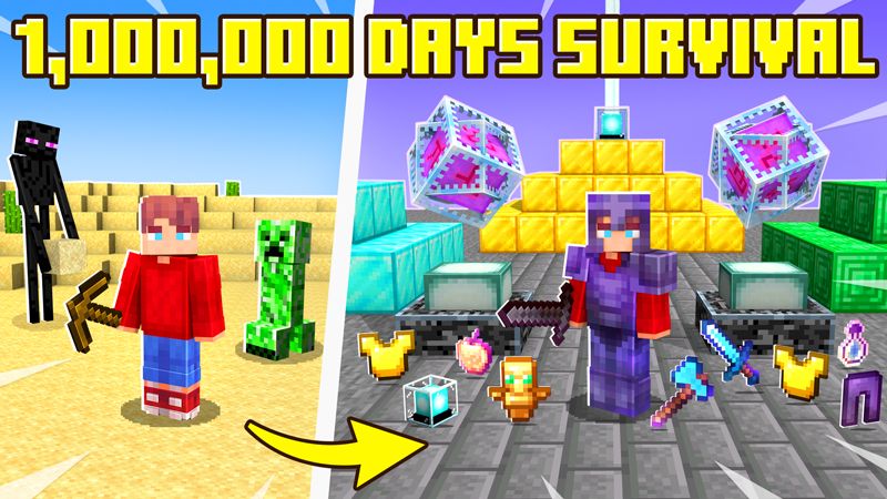 1,000,000 Days Survival on the Minecraft Marketplace by GoE-Craft