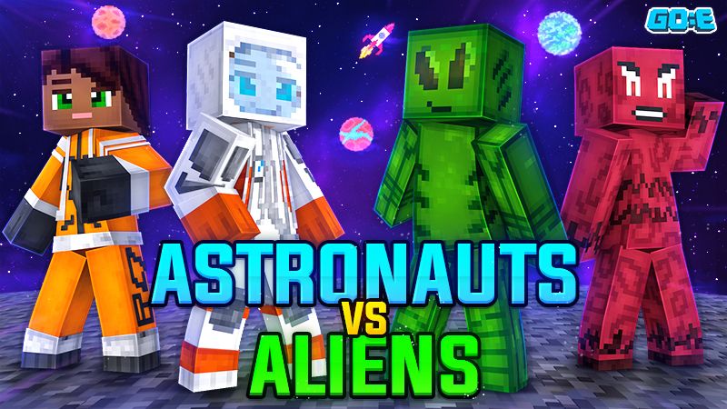 Astronauts vs Aliens on the Minecraft Marketplace by GoE-Craft