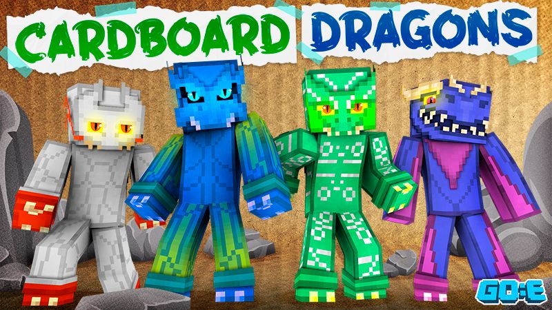 Cardboard Dragons on the Minecraft Marketplace by GoE-Craft