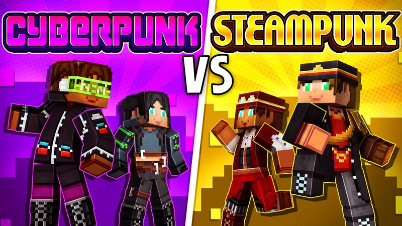 Cyberpunk vs Steampunk on the Minecraft Marketplace by GoE-Craft