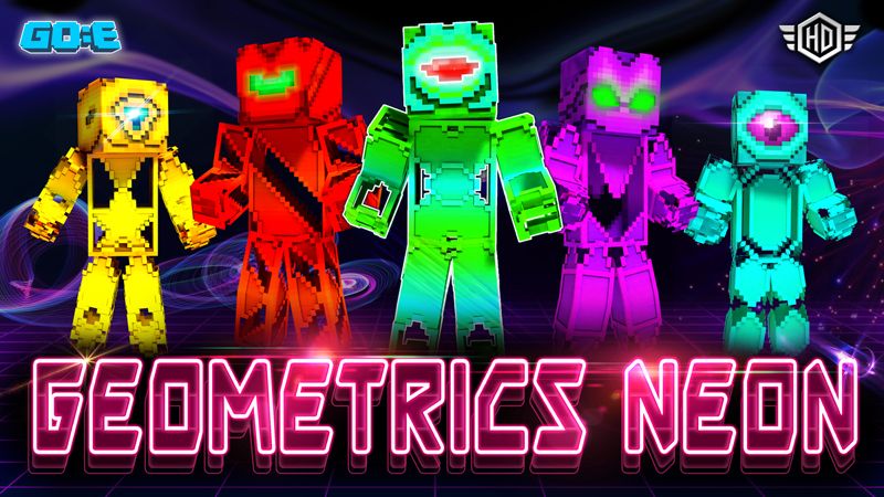 Geometrics Neon on the Minecraft Marketplace by GoE-Craft