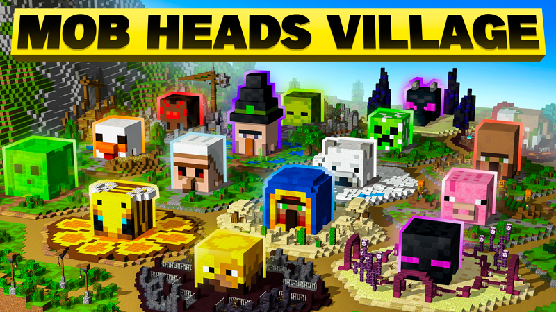 Mob Heads Village on the Minecraft Marketplace by GoE-Craft