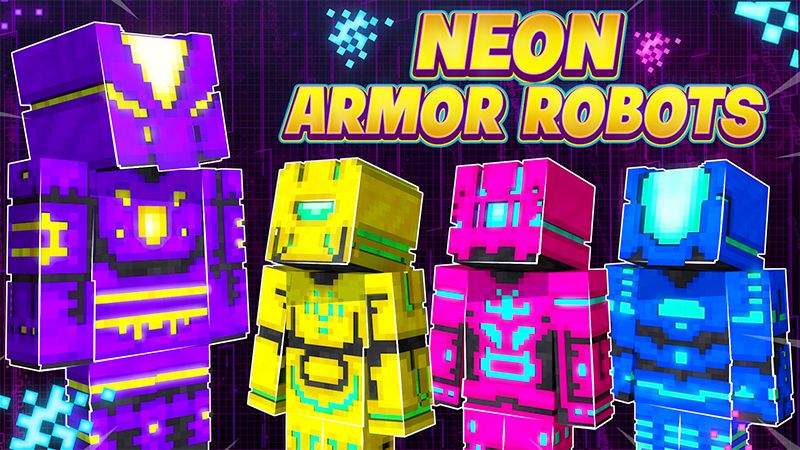 Neon Armor Robots