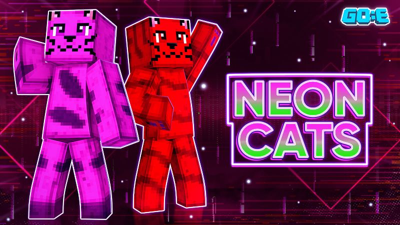 Neon Cats on the Minecraft Marketplace by GoE-Craft