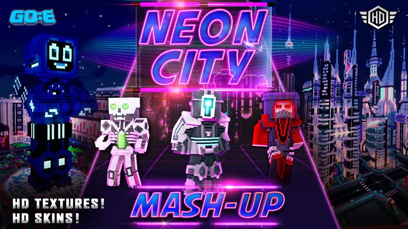 Neon City Mash-up on the Minecraft Marketplace by GoE-Craft