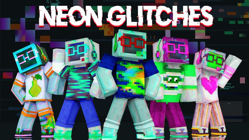 Neon Glitches on the Minecraft Marketplace by GoE-Craft