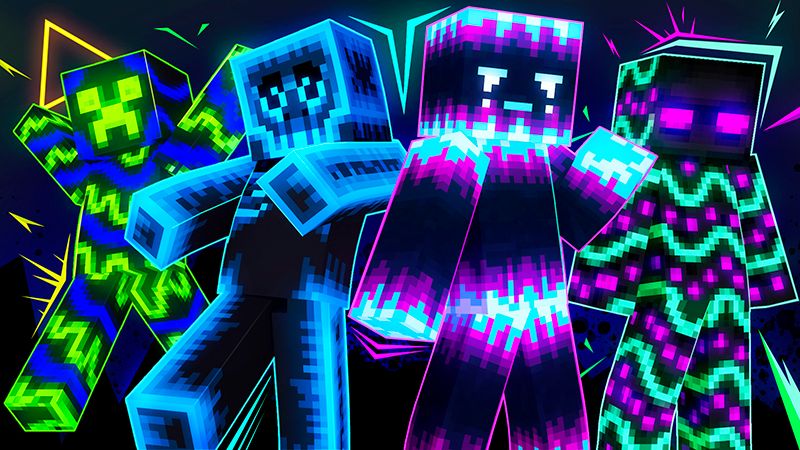 Neon Mobs on the Minecraft Marketplace by GoE-Craft