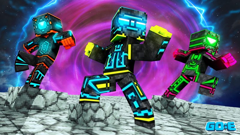 Neon Robots 2 on the Minecraft Marketplace by GoE-Craft