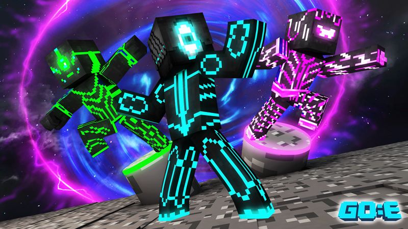 Neon Robots - Infinity on the Minecraft Marketplace by GoE-Craft