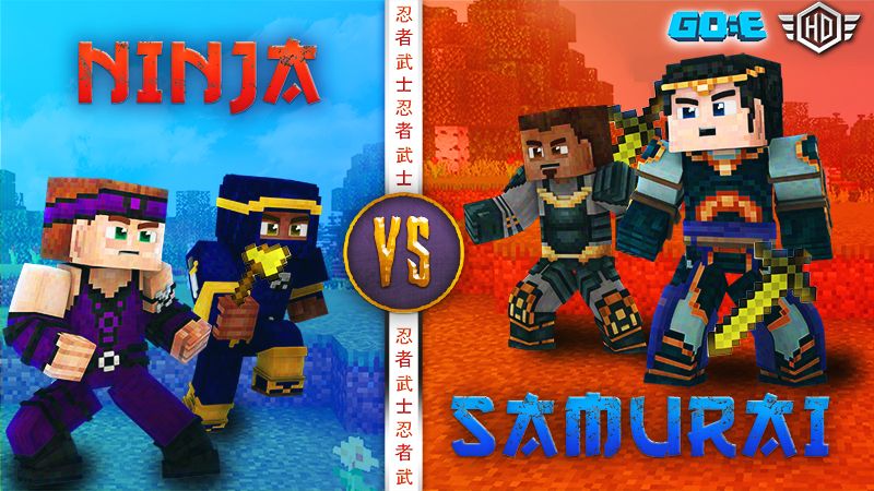 Ninja vs Samurai on the Minecraft Marketplace by GoE-Craft