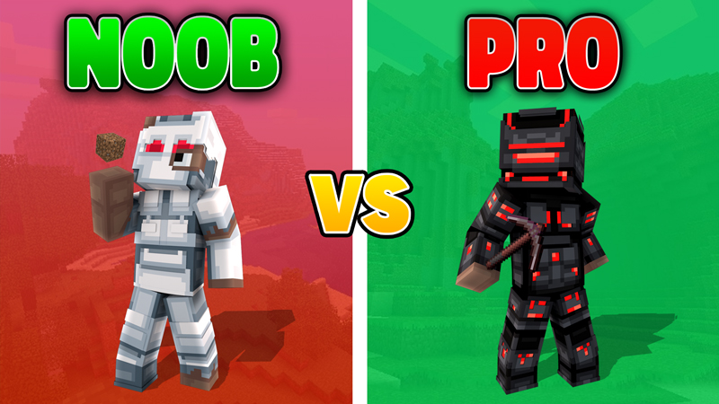 Noob vs Pro Armor on the Minecraft Marketplace by GoE-Craft