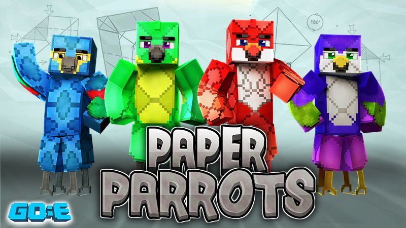 Paper Parrots on the Minecraft Marketplace by GoE-Craft