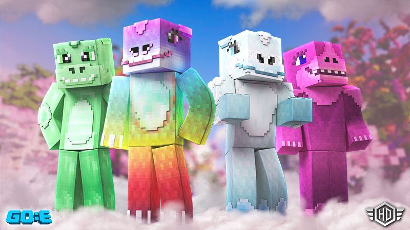 Pastel Dinos on the Minecraft Marketplace by GoE-Craft