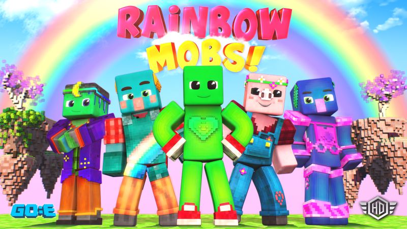 Rainbow Mobs! HD on the Minecraft Marketplace by GoE-Craft