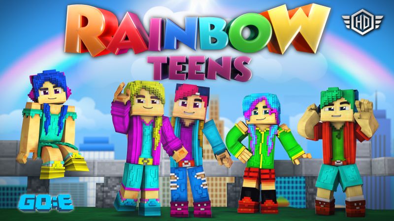 Rainbow Teens on the Minecraft Marketplace by GoE-Craft