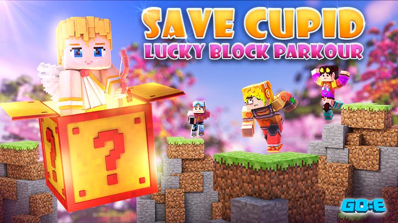 Save Cupid Lucky Block Parkour on the Minecraft Marketplace by GoE-Craft