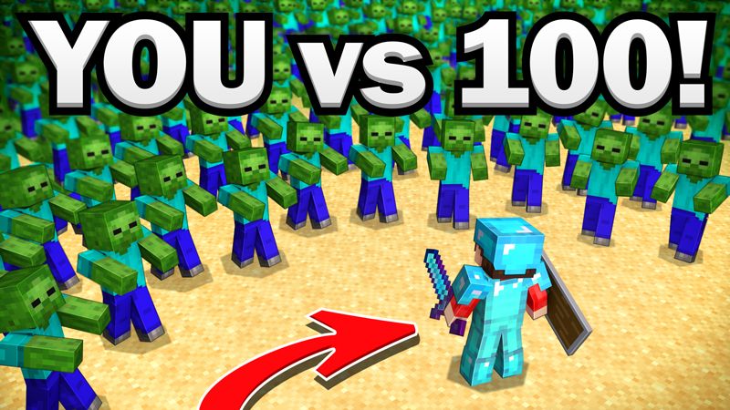 YOU vs 100! on the Minecraft Marketplace by GoE-Craft