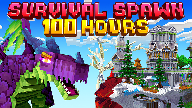 100 Hours Survival Spawn on the Minecraft Marketplace by Heropixel Games