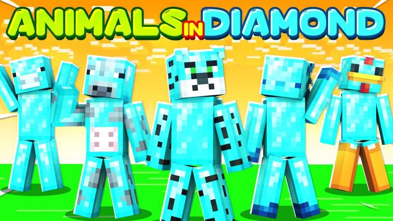 Animals in Diamond on the Minecraft Marketplace by Heropixel Games