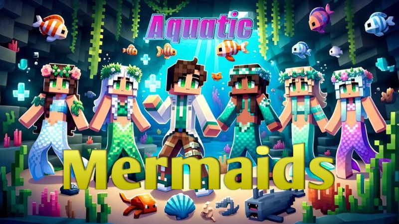 Aquatic Mermaids on the Minecraft Marketplace by Heropixel Games