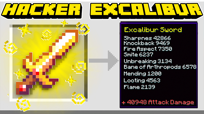 Hacker Excalibur on the Minecraft Marketplace by Heropixel Games