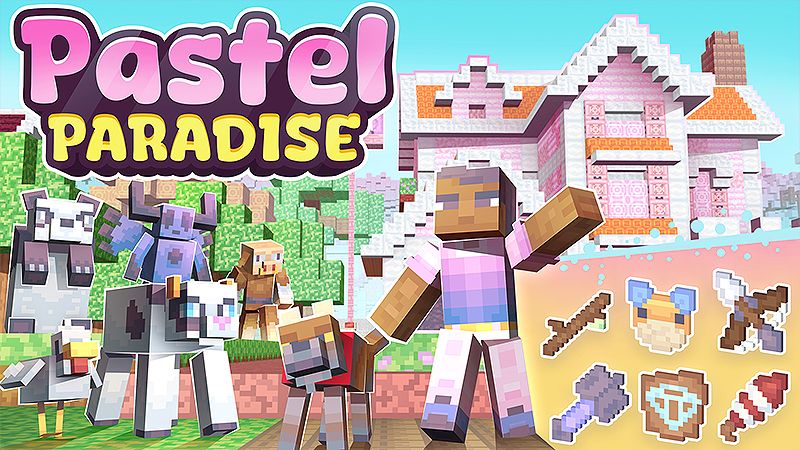 Pastel Paradise on the Minecraft Marketplace by heropixel-games