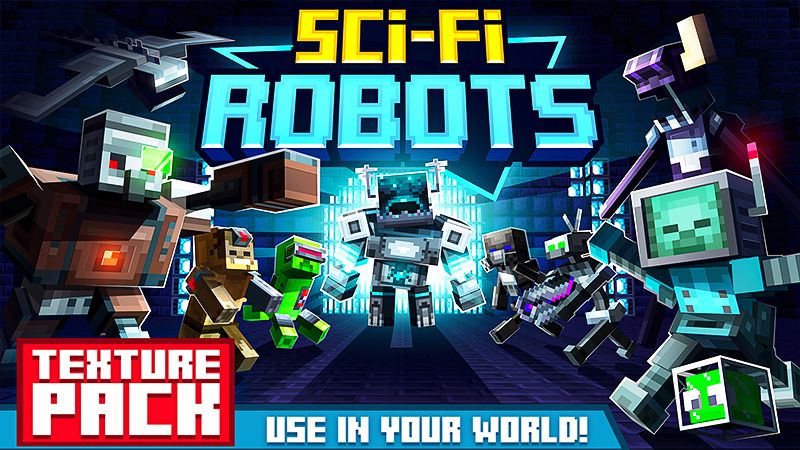 SCI-FI Robots on the Minecraft Marketplace by Heropixel Games