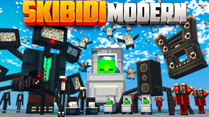 Skibidi Modern Textures on the Minecraft Marketplace by heropixel-games