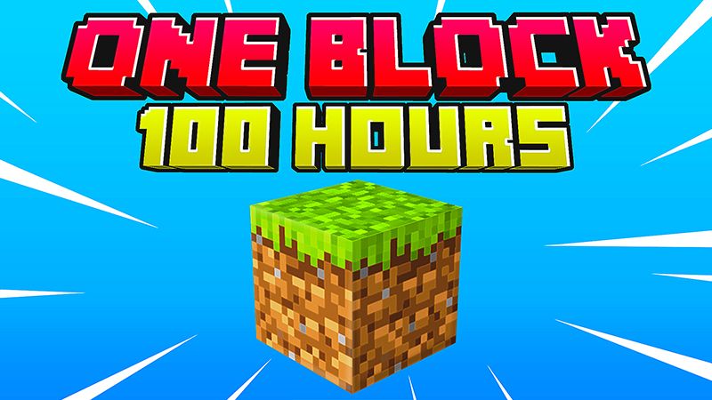 100 Hours One Block on the Minecraft Marketplace by HeroPixels