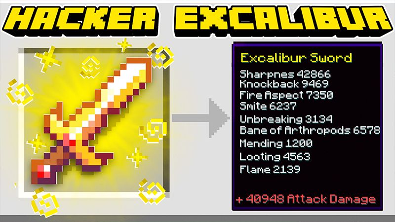 Hacker Excalibur on the Minecraft Marketplace by HeroPixels