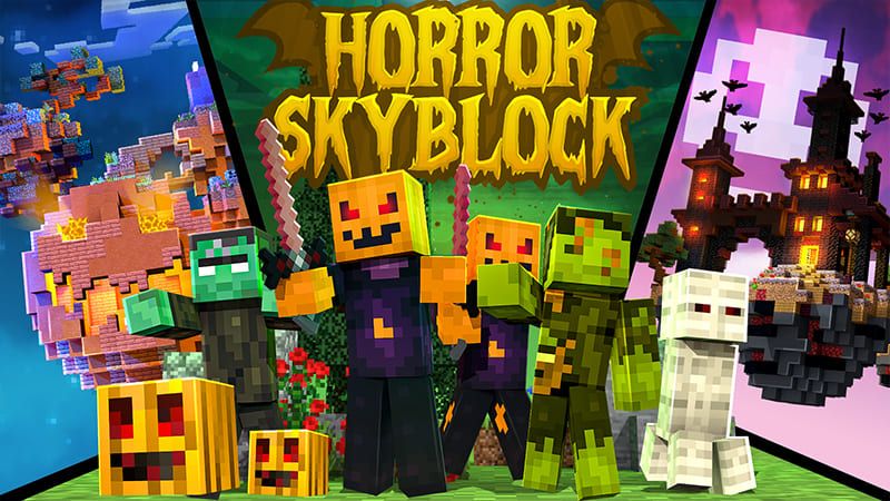 Horror Skyblock on the Minecraft Marketplace by HeroPixels