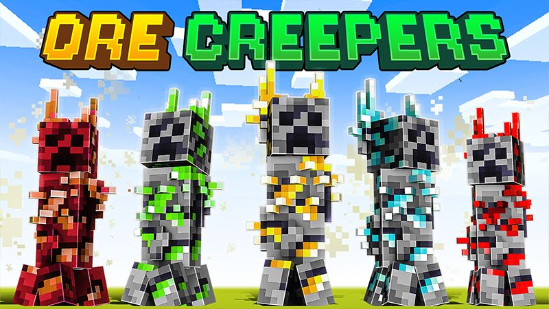 Ore Creepers on the Minecraft Marketplace by HeroPixels