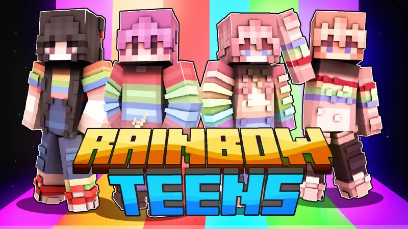 Rainbow Teens on the Minecraft Marketplace by HeroPixels