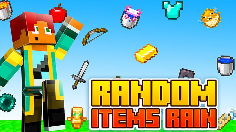 Random Items Rain on the Minecraft Marketplace by HeroPixels