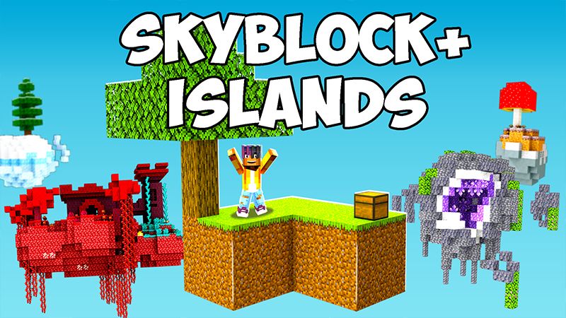 Skyblock+ Islands on the Minecraft Marketplace by HeroPixels