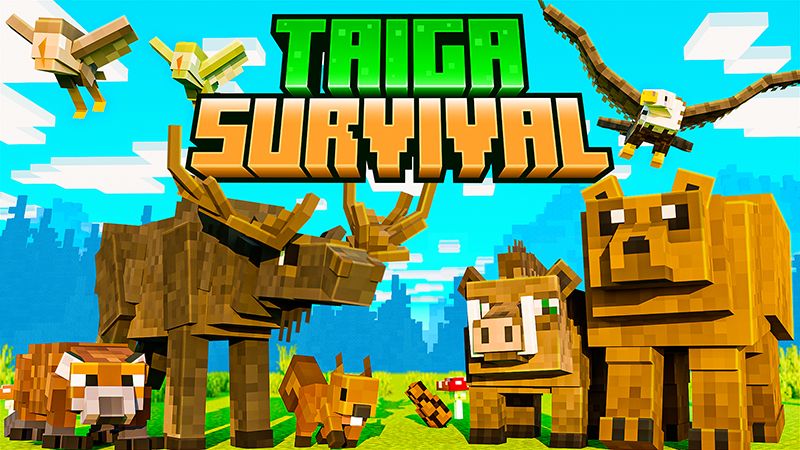 Taiga Survival on the Minecraft Marketplace by HeroPixels