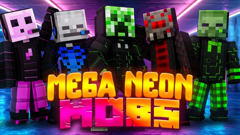 MEGA NEON MOBS on the Minecraft Marketplace by Hielke Maps