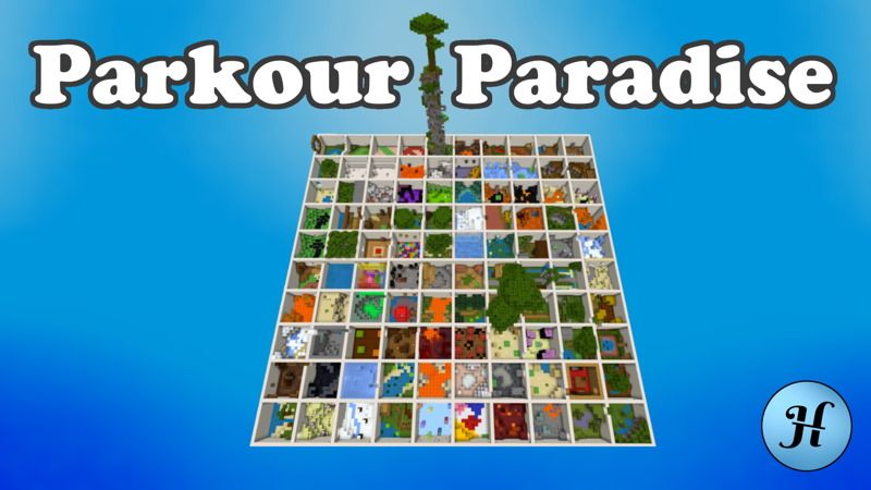 Parkour Paradise on the Minecraft Marketplace by hielke-maps