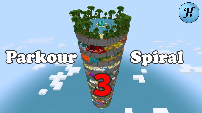 Parkour Spiral 3 on the Minecraft Marketplace by hielke-maps