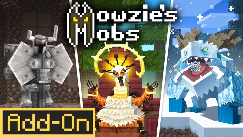 Mowzies Mobs Add-On on the Minecraft Marketplace by Honeyfrost