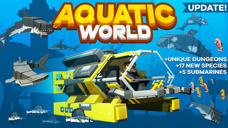 Aquatic World on the Minecraft Marketplace by horizonblocks