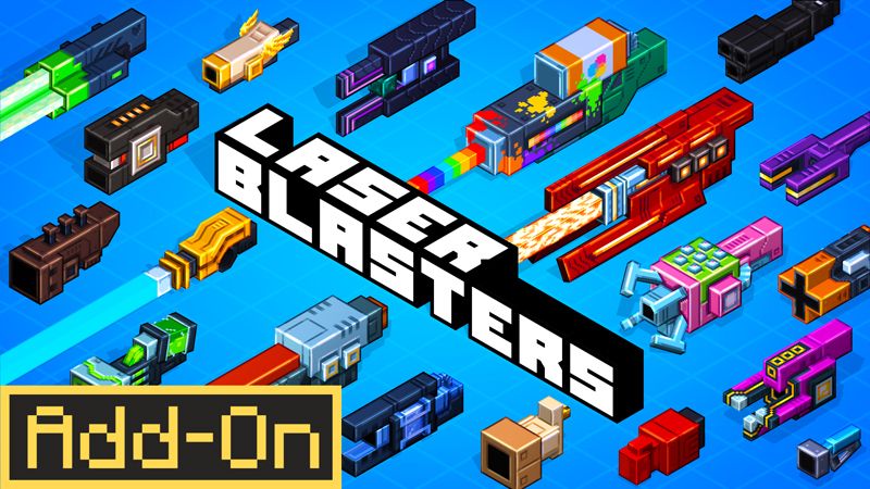 Laser Blasters Add-On on the Minecraft Marketplace by HorizonBlocks