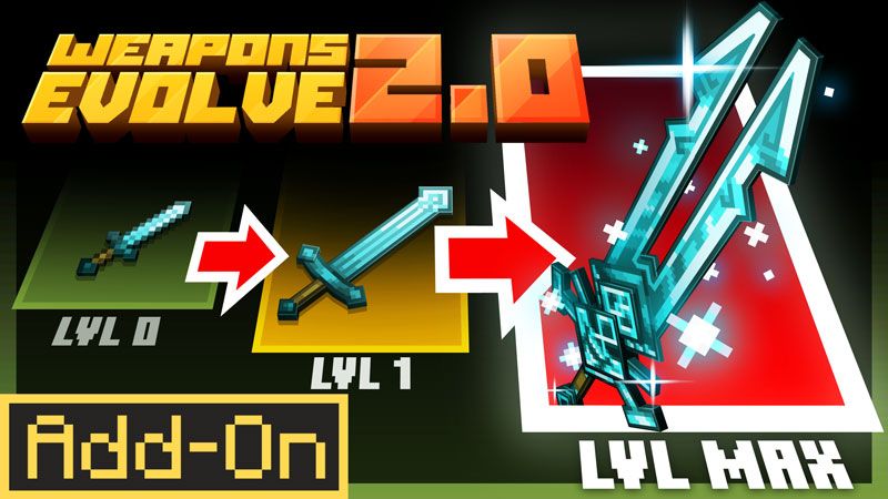 Weapons Evolve Add-On 2.0 on the Minecraft Marketplace by horizonblocks