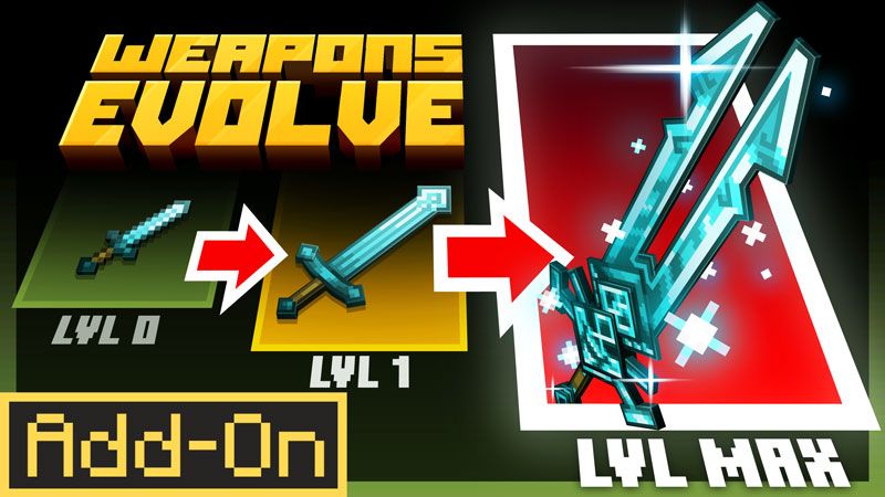 Weapons Evolve Add-On on the Minecraft Marketplace by HorizonBlocks