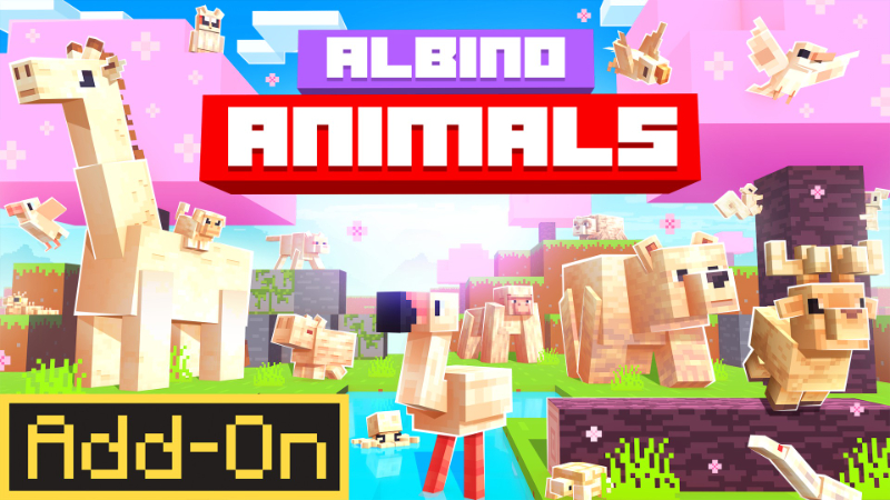 Albino Animals on the Minecraft Marketplace by Hourglass Studios