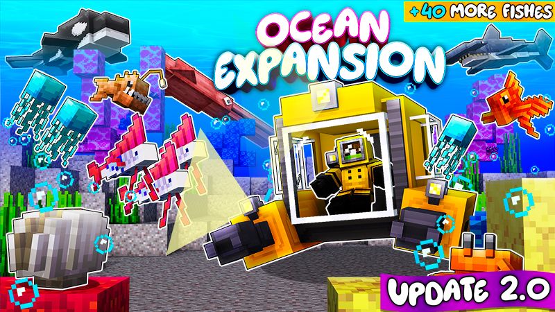 Ocean Expansion Add-On 2.0 on the Minecraft Marketplace by Hourglass Studios