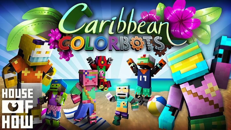 Caribbean Colorbots on the Minecraft Marketplace by House of How